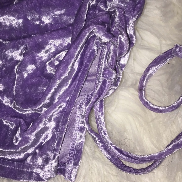 Beautiful sexy velour mini dress size small - Picture 13 of 16